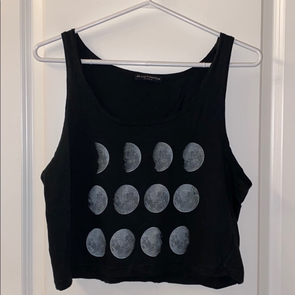 Brandy Melville Moon phase Crop Top